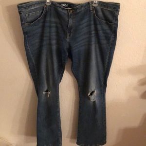 Mossimo mid-rise skinny bootcut jeans